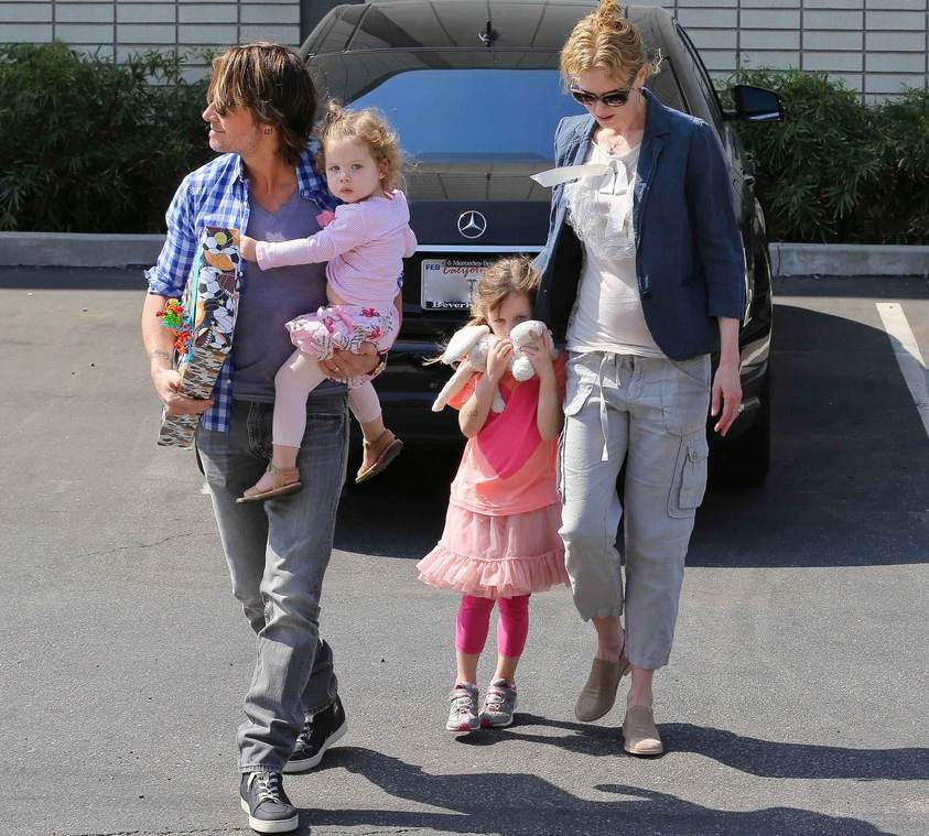 Николь Кидман с мужем и детьми