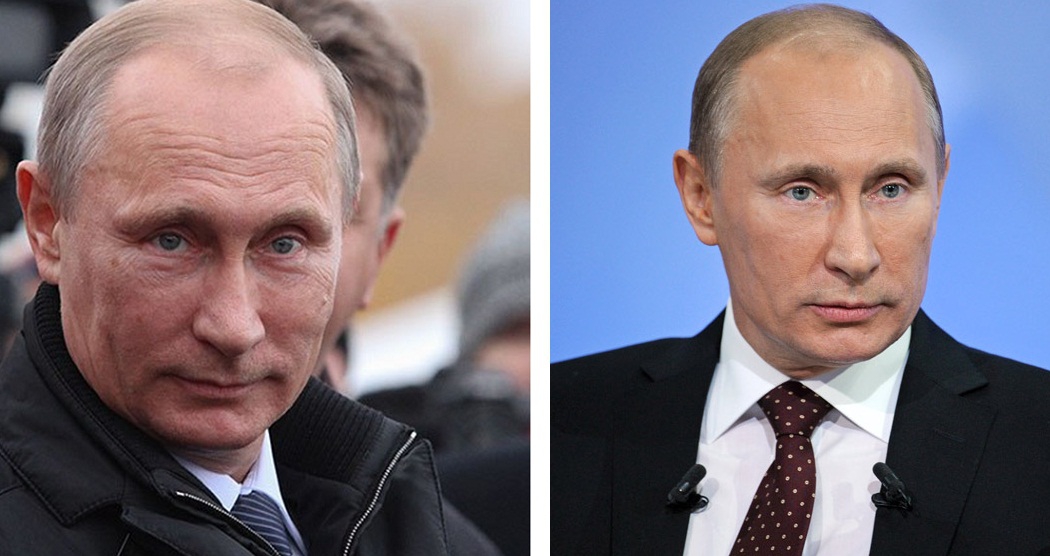 Скулы Путина до и после пластики выглядят почти одинаково