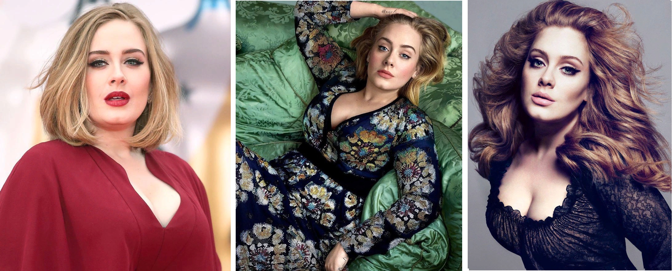 Adele в молодости и сейчас