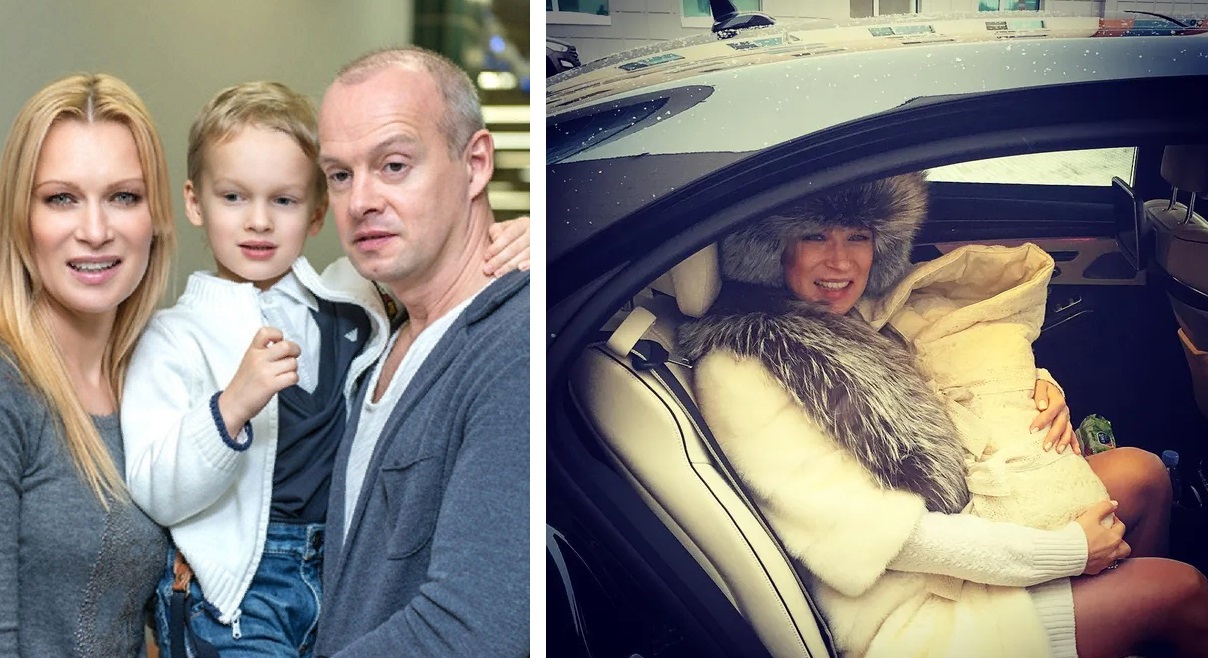 Семья актрисы: на левом снимке Олеся Судзиловская с мужем и старшим сыном, на правом – с младшим сыном.