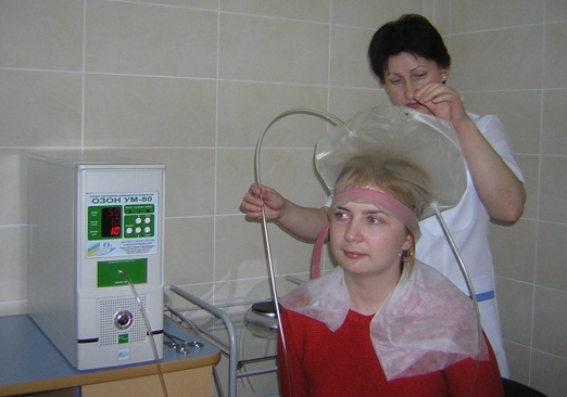 "Парниковая" озонотерапия кожи головы 
